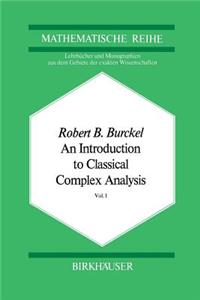Introduction to Classical Complex Analysis