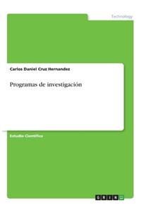 Programas de investigación