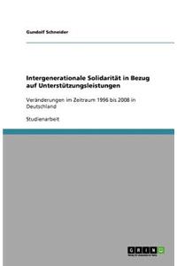 Intergenerationale Solidarität in Bezug auf Unterstützungsleistungen