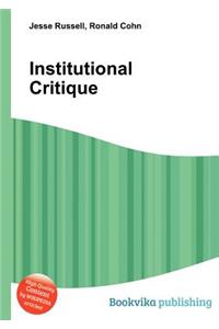 Institutional Critique