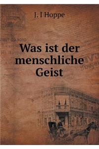 Was ist der menschliche Geist