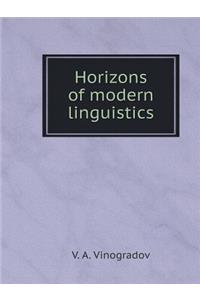 Horizons of modern linguistics