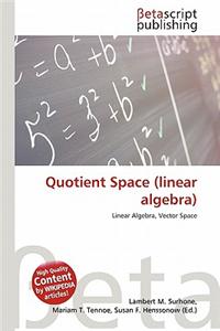 Quotient Space (Linear Algebra)