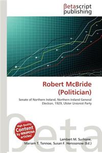 Robert McBride (Politician)