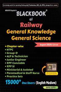 Blackbook of Railway General Knowledge General Science August 2024 by Nikhil Gupta (English Medium)