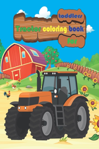 Tractor coloring book for toddlers