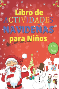 Libro de Actividades Navideñas para Niños 4 a 10 Años