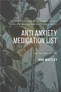 Anti Anxiety Medication List