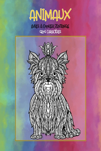 Livres à colorier Zentangle - Gros caractères - Animaux
