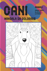 Mandala da colorare - Disegni animali alleviare lo stress - Animali - Cani