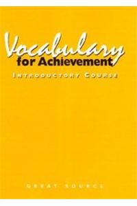 Great Source Vocabualry for Achievement: Workbook Grade 6 Intro Course 1998