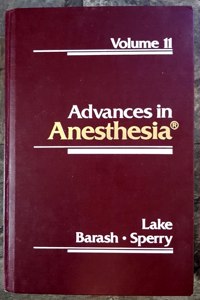 Advances in Anaesthesia: v. 11: 011