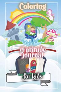 Coloring gratitude journal for kids