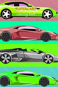 Supercars coloring book