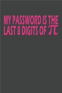 My Password Is The Last 8 Digits of Pi