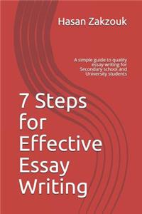 7 Steps for Effective Essay Writing