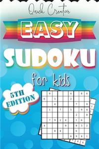 Easy Sudoku For Kids 5th Edition