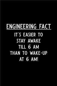 Engineering Fact It's Easier to Stay Awake Till 6 Am Than to Wake-Up at 6 Am!