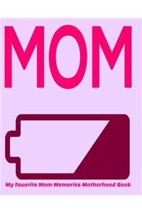 Mom My Favorite Mom Memories Motherhood Book