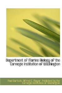 Department of Marine Biology of the Carnegie Institution of Washington