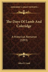 Days of Lamb and Coleridge