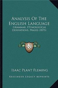 Analysis of the English Language