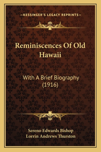 Reminiscences Of Old Hawaii