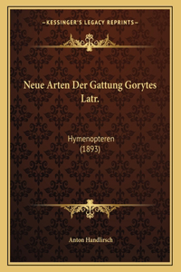 Neue Arten Der Gattung Gorytes Latr.