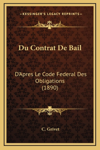 Du Contrat De Bail