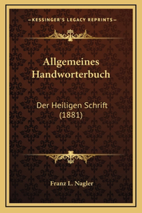 Allgemeines Handworterbuch