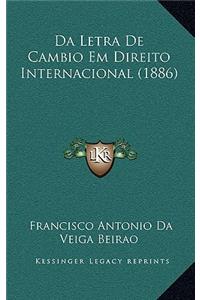 Da Letra de Cambio Em Direito Internacional (1886)