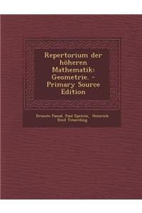 Repertorium Der Hoheren Mathematik