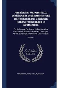 Annalen Der Universität Zu Schilda Oder Bocksstreiche Und Harlekinaden Der Gelehrten Handwerksinnungen In Deutschland
