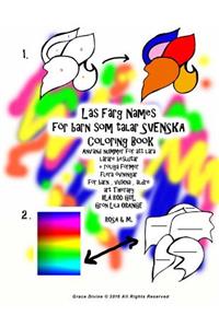 Läs Färg Names för barn som talar SVENSKA Coloring Book Använd nummer för att lära lärare beslutar + roliga former flera övningar för barn, vuxna, äldre art Therapy BLÅ RÖD GUL Grön Lila ORANGE ROSA