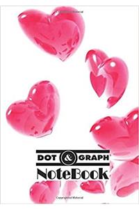 Heart Notebook: Dot-grid, Graph; Pocket Notebook / Journal / Diary