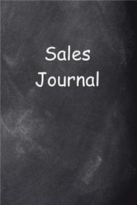 Sales Journal Chalkboard Design