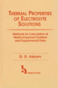 Thermal Properties of Electrolyte Solutions