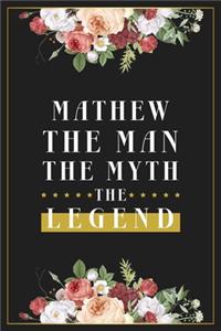 Mathew The Man The Myth The Legend