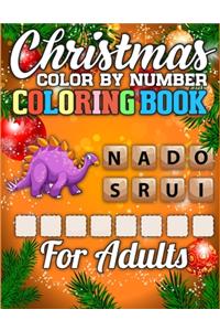 Christmas Color By Number Coloring Book for adults