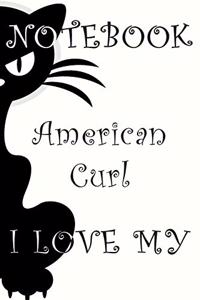 American Curl Cat Notebook