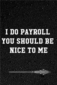 I Do Payroll You Should Be Nice To Me