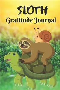 Sloth Gratitude Journal