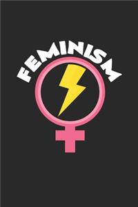 Feminism: 6x9 Feminism - blank with numbers paper - notebook - notes