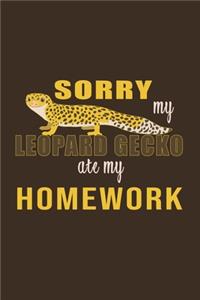 Sorry My Leopard Gecko ate my Homework