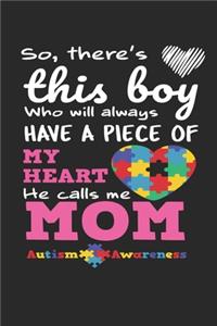 So, There's this boy Who will always have a piece of my heart He calls Me Mom Autism Awareness