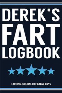 Derek's Fart Logbook Farting Journal For Gassy Guys
