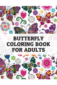 Butterfly coloring book for adults