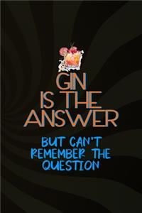 Gin Is The Answer But Can't Remember The Question