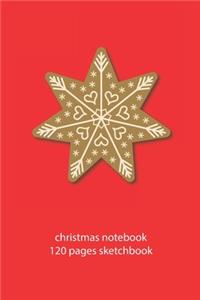 christmas notebook 120 pages sketchbook