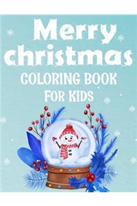 Merry christmas coloring book for kids.